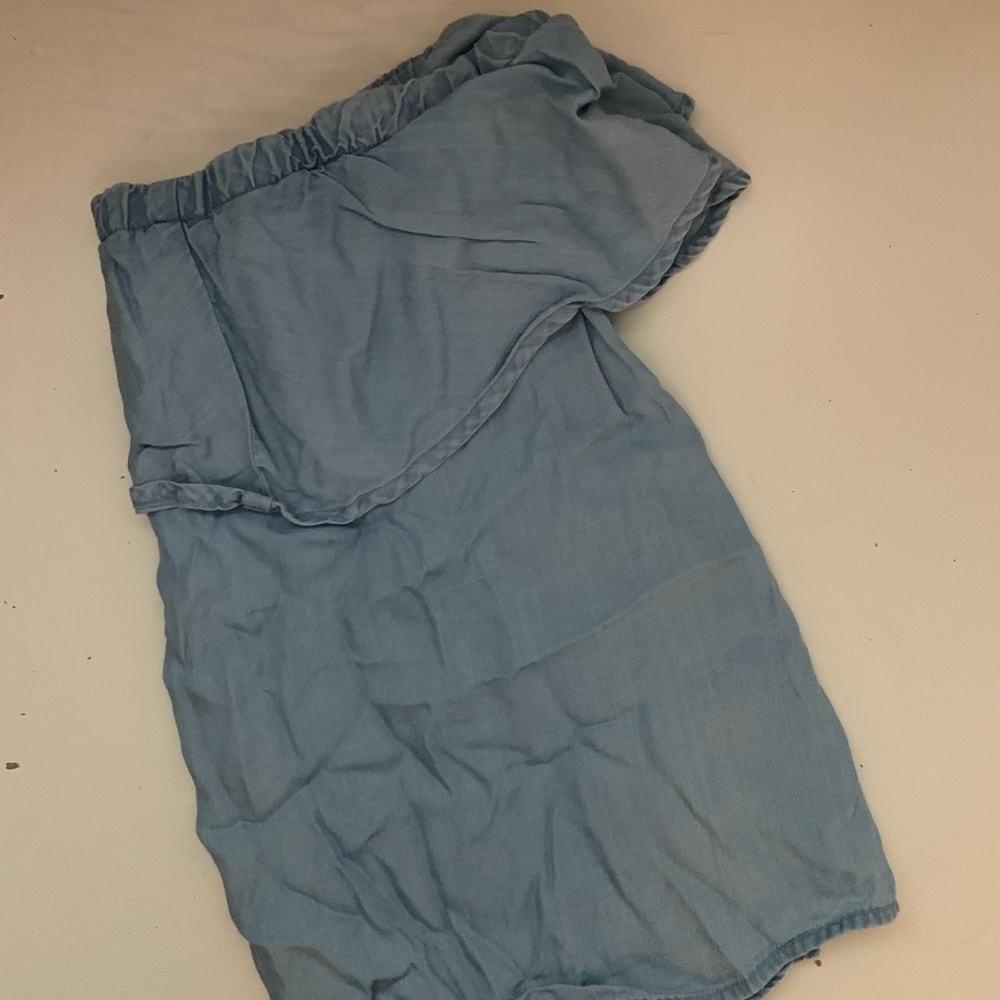 blue off the shoulder